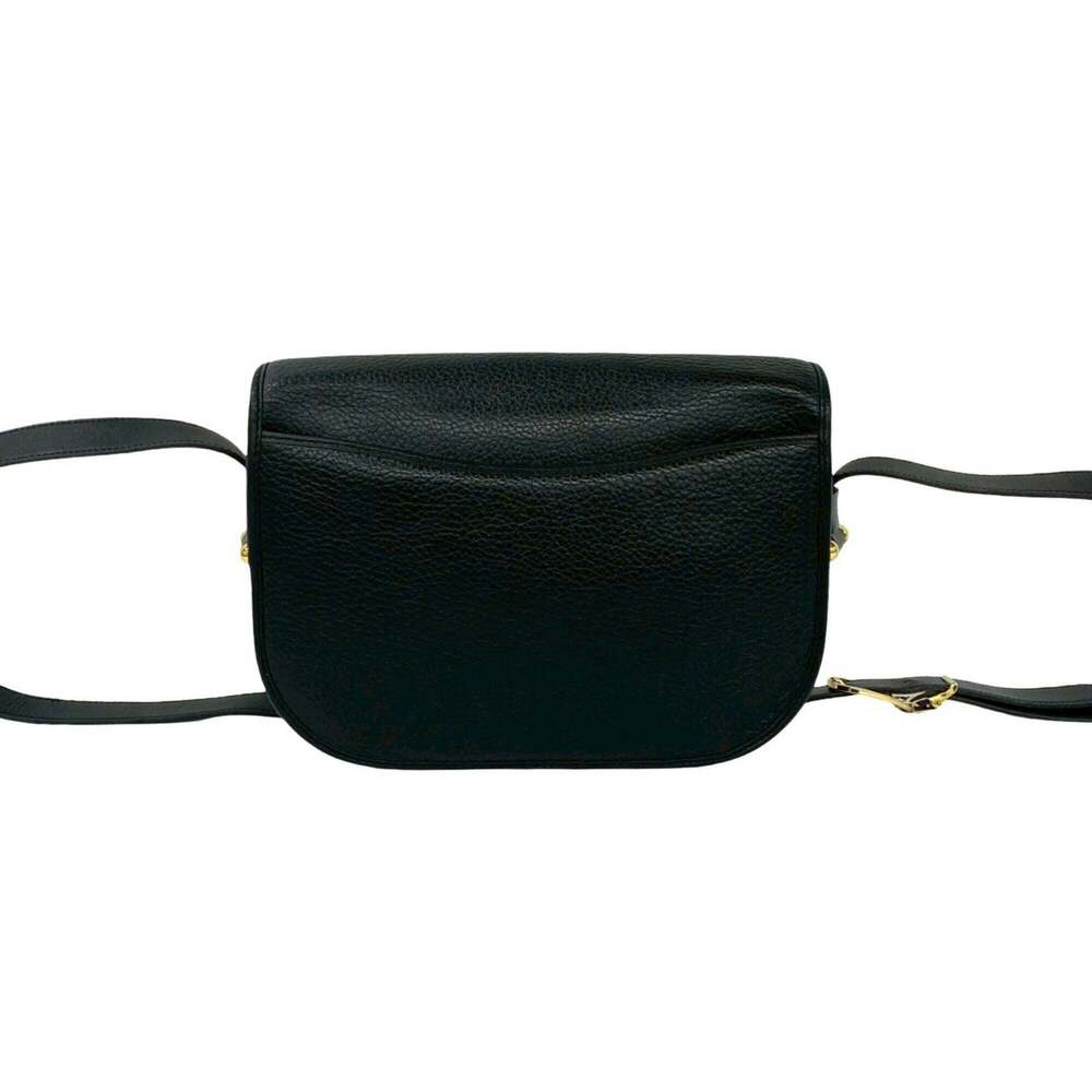 CHRISTIAN DIOR Vintage Black Leather Shoulder Bag - Picture 3 of 10
